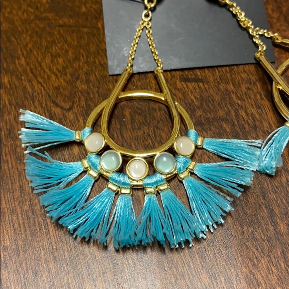 Rebecca Minkoff blue tassel earrings. NWT - Picture 7 of 7